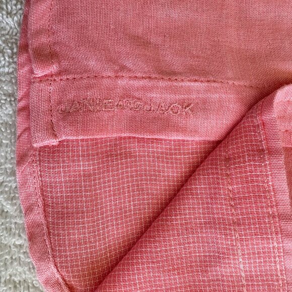 ๐ Janie and Jack ๐ The Linen-Cotton Shirt Pink Gauzy Contrast Cuff Boys 2Tโ - Picture 3 of 5